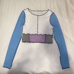 Long sleeve crop top